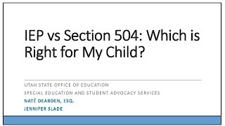 IEP vs Section 504 Plans Which Is Right for My Child [upl. by Annas]