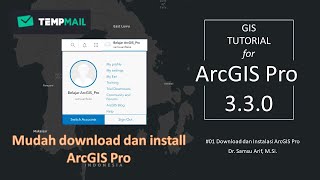 01 Download dan Instalasi ArcGIS Pro 330 [upl. by Relyt]