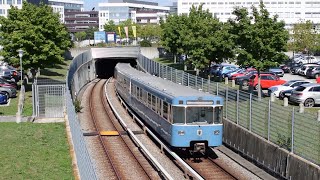 UBahn München  Tunnelrampe GarchingHochbrück [upl. by Lanor549]