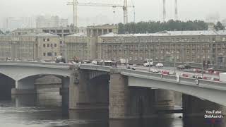 Sankt Petersburg Alexander Nevsky Bridge Timelapse Мост Александра Невского Newa Brücke [upl. by Lertnom]