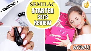 SEMILAC UVNagellack Starter Sets Review  Nails »Lalalunia« [upl. by Bernetta]