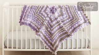 Easy Stitch Along Baby Snowflake Blanket [upl. by Hoenack555]