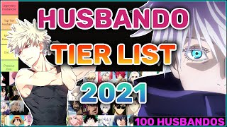 Anime Husbando Tier List 2021  Ranking Top 100 Husbandos this year [upl. by Nuli]