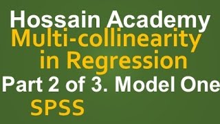 Multicollinearity in Regression Model One Part 2 of 3 SPSS [upl. by Eiroj]