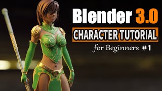 Blender Character Modeling Tutorial  For Absolute Beginners  Part 1 [upl. by Morette]