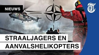 Tanks straaljagers aanvalshelikopters NAVO laat tanden zien [upl. by Ellehcer]