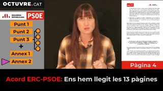 Acord ERCPSOE Ens hem llegit les 13 pàgines [upl. by Lorna]