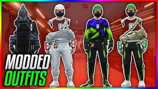 EL MEJOR CONJUNTO TRYHARD FULL NEGRO en GTA 5 ONLINE CONJUNTOS MODEADOS PS4PS5XBOXPC [upl. by Tini]