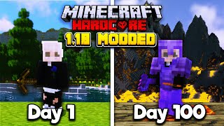 I Survived 100 Days in 118 MODDED Hardcore Minecraft Heres What Happened [upl. by Enialem]