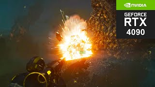 HELLDIVERS 2  Die RTX 4090 24GB 4K Maximum Graphics  헬다이버즈 2 4K [upl. by Ardnasella]