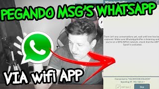 INVESTIGATIVO WHATSAPP SNIFFER Interceptando mensagens do Whatsapp no Wifi [upl. by Rento393]