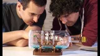 Ship in a Bottle LEGO Designer video  LEGO Ideas  21313 [upl. by Monroy994]