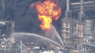 Officials give live update after Shell Deer Park Chemicals fire fully extinguished [upl. by Luckin]