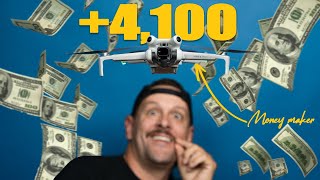 DJI Mini 4 Pro made me 4100 in one month 🤯💰😱 [upl. by Liek]