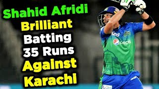 Shahid Afridi Super Batting against Karachi  Multan Sultans vs Karachi Kings  PSL 5MB2 [upl. by Randell]