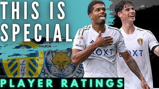 This Team is Special …  Leeds United Vs Leicester city  Player Ratings [upl. by Swift]