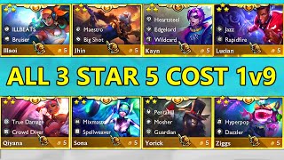 S10 ALL 5Cost Units 3 Star 1v9 ⭐⭐⭐ [upl. by Notnirb]