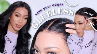 PreCut  PreEverything Wig  Glueless Lace Wig Install  Lace Tape  UNice Hair [upl. by Nyledam]