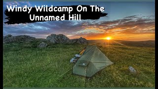 A WINDY SOLO CAMP ON THE UNNAMED HILL  CHEVIOTS [upl. by Ebeneser539]