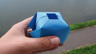 How to Make a Paper Water Bomb 💧💣  Fun Origami [upl. by Gertrud]