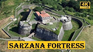 SARZANELLO FORTRESS  4K Walking Tour  Castle Of Sarzana Liguria  ITALY [upl. by Oniram]