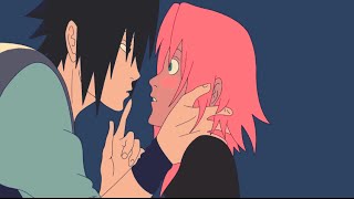 Sakura amp Sasuke  Full Kiss Scene ❤ [upl. by Capriola]