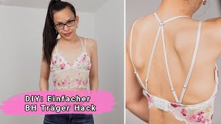 DIY Einfach und schneller BH Träger Hack mit Herz 💖 [upl. by Assirrem]