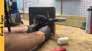 HOW TO Use AC Cork Tape on Expansion Valve TXV  Evaporator EN [upl. by Sitruk552]