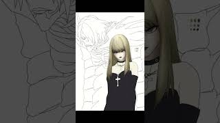 Misa Amane  Death Note Speed Paint [upl. by Ecinna]