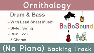 Ornithology  Backing Track No Piano  Drum amp Bass [upl. by Alicea]