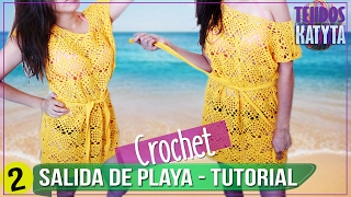 Salida de Playa en Crochet  Tutorial Paso a Paso  PARTE 2 DE 2 [upl. by Fesuy]