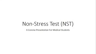 NonStress Test NST  Obstetrics for Medical Students [upl. by Lothario]