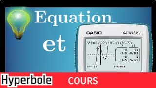 calculatrice CASIO Graph 35  Encadrer les solutions équation  théorème des valeurs intermédiaires [upl. by Isia]