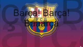 FCBarcelona Song with Lyrics  Anthem EnglishCatalan [upl. by Towland]