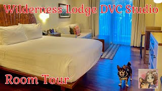 Disneys Wilderness Lodge DVC Studio Standard View  Room Tour [upl. by Heilman]