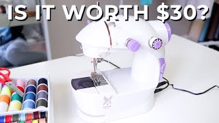 Cheap Beginner Mini Sewing Machine Unboxing amp Review [upl. by Bobina]