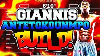 NBA 2K18 Giannis Antetokounmpo Full Build and Badge Breakdown NEW [upl. by Lesh603]