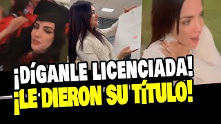 ROSÁNGELA ESPINOZA RECIBE SU TÍTULO DE LICENCIADA EN MARKETING EN LA UNIVERSIDAD [upl. by Baram484]