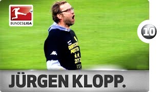 Jürgen Klopp  Top 10 Celebrations [upl. by Annaul]