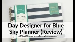 Day Designer for Blue Sky Horizontal Planner Review [upl. by Ruford]