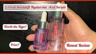 Loreal hydraulic acid serum review  L’Oréal Revitalift 15 Hyaluronic Acid Serum  Worth the Hype [upl. by Ennovihs870]