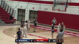 Mynderse Academy Blue Devils vs PalMac Red Raiders  FL East Girls HS Basketball 11924 [upl. by Packer808]