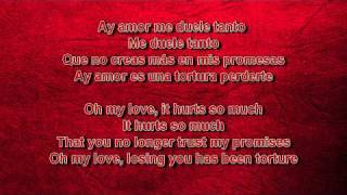 HQ 320kbsLyrics La Tortura  Shakira w English Translation [upl. by Ralaigh]