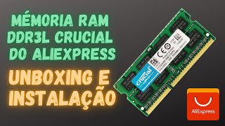 Unboxing e Instalação Memória RAM Crucial DDR 3L Upgrade Notebook Dell [upl. by Friday816]