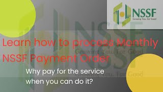 How to create NSSF Payment Order [upl. by Selegna]