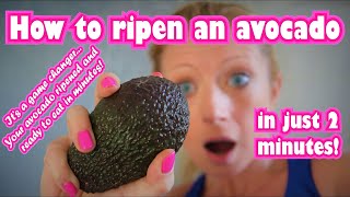 HOW TO RIPEN AVOCADOS FAST Speed ripen your unripe avocado quickly in your microwave in minutes [upl. by Keverian]