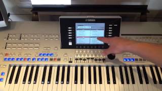 How to change your OneTouchSettings on Yamaha Tyros [upl. by Afas]