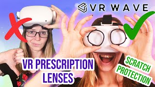 No more glasses VR Wave Prescription Lenses and scratch protection for Quest 2 review [upl. by Oslec416]