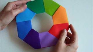 origami  modular  action origami  transforming star  tutorial  dutchpapergirl [upl. by Oicnoel]