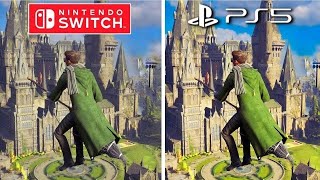 Hogwarts Legacy PS5 vs Nintendo Switch Graphics Comparison [upl. by Tadeo870]